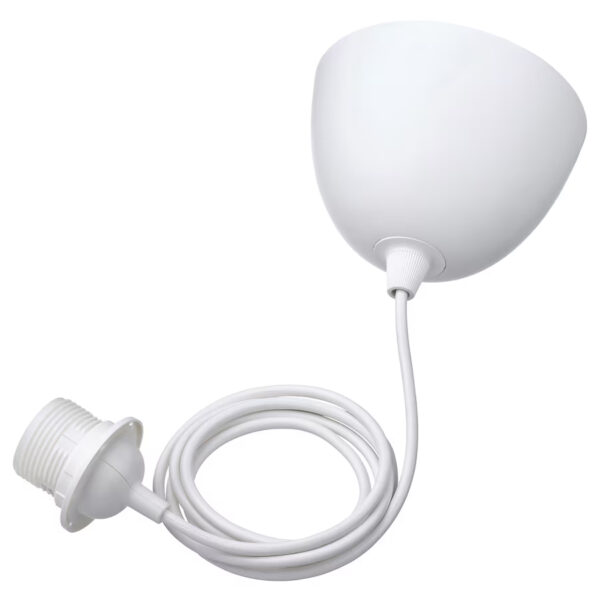 Luminaire suspendu blanc avec câble de 1,8 m
